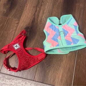 Small dog harnesses, set of 2